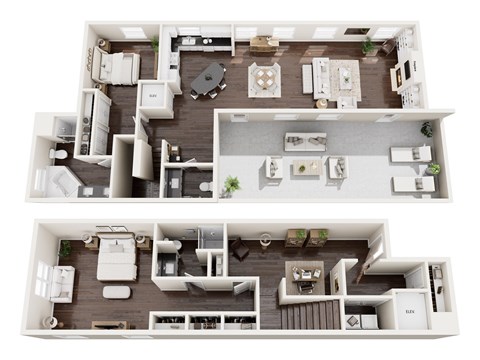 Floor plan for 2 beds, 2 baths, 2108 sqft